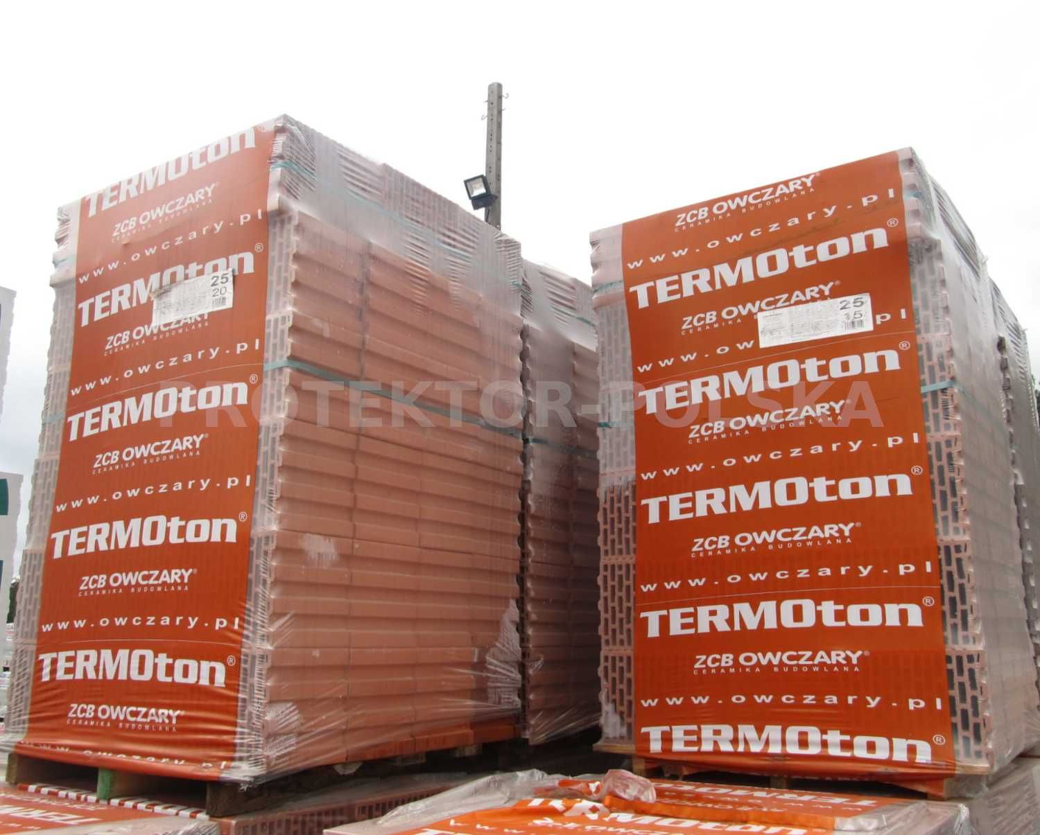 pustak TERMOTON 25cm kratówka cegła maks max dom DIAMENT SZLIF OWCZARY