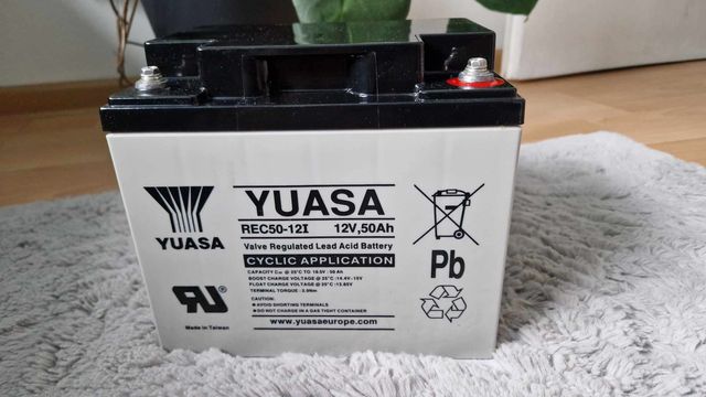 Akumulator Yuasa rec50-12i żelowy 12v, 50ah