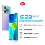 Сматфон Itel S23+ Plus 8/256Gb 50Mp/32Mp AMOLED FHd+ NFC Блакитний