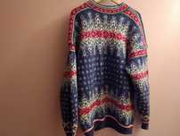 Norweski wełniany sweter 100%wełniany