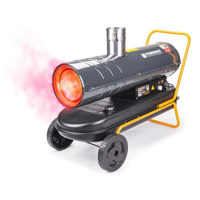 POWERMAT Nagrzewnica Olejowa 40kw Z Kominem I Wyświetlaczem LCD PM1014