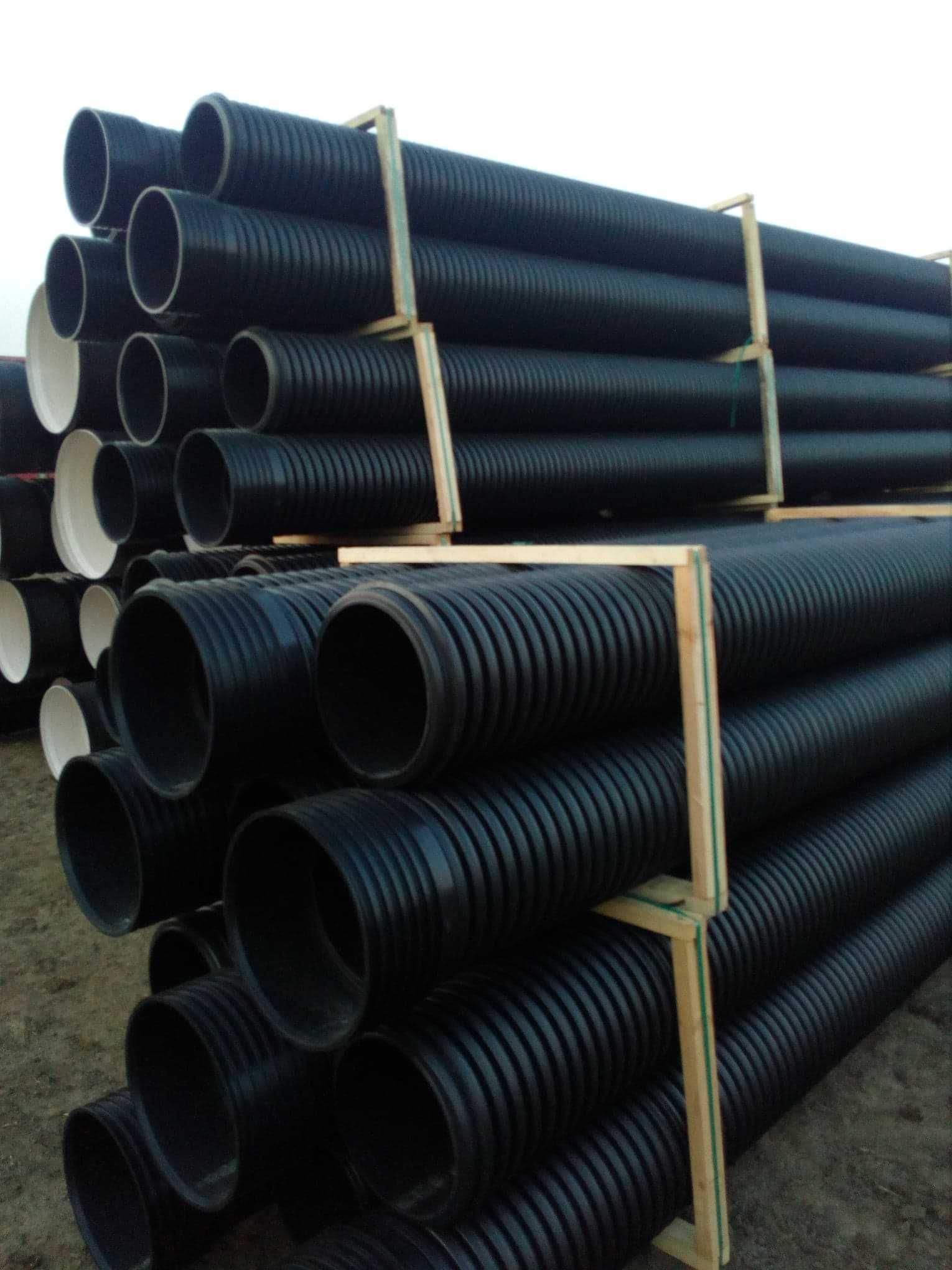 Rura przepustowa rury HDPE Pecor Optima SN8 korugowana karbowana
