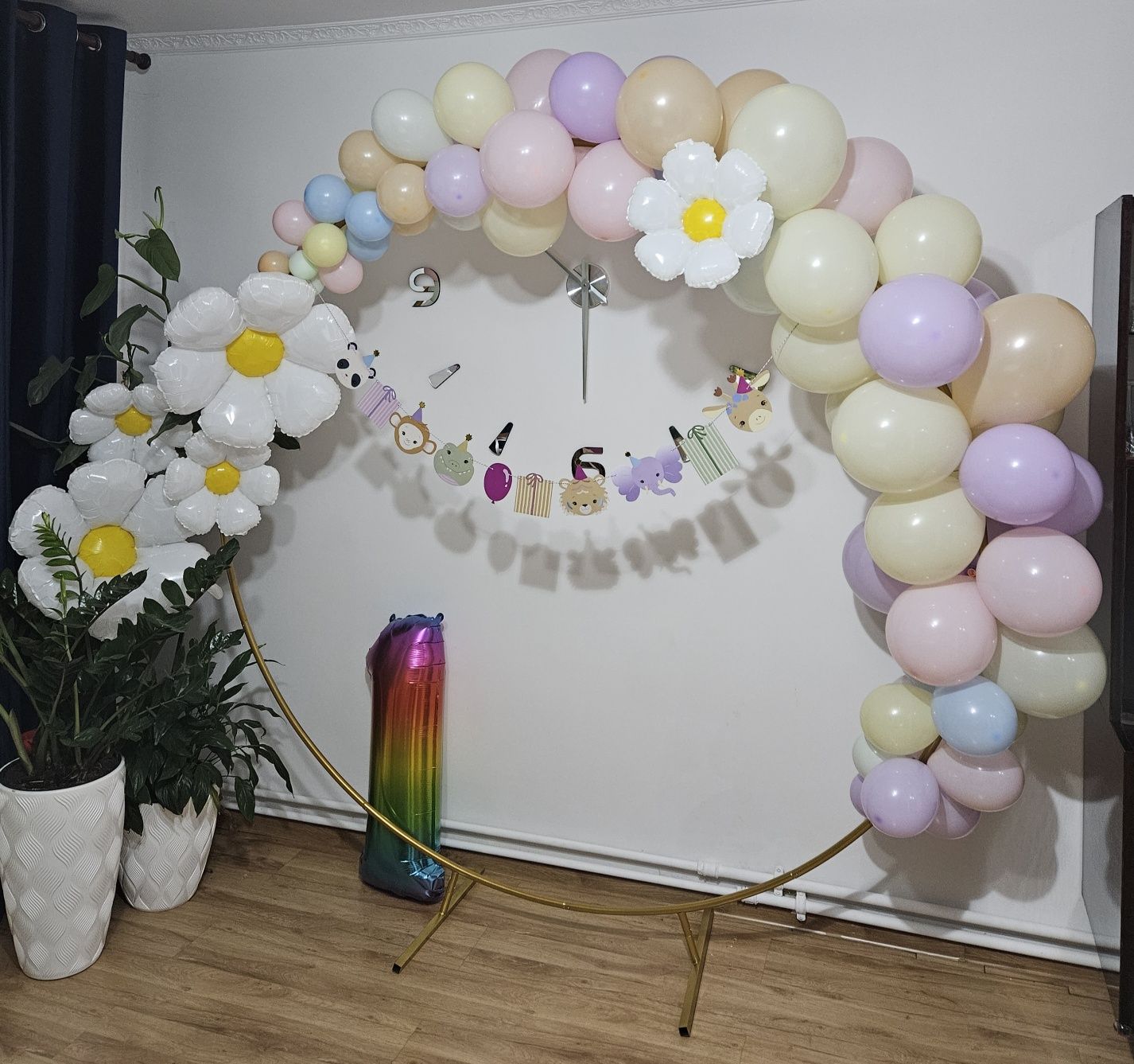 Stojak stelaż koło na balony dekoracje, hit sylwestrowy!