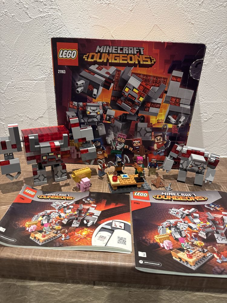 Lego 21163 klocki oryginal Minecraft Dungeons Bitwa o czerwony kamień