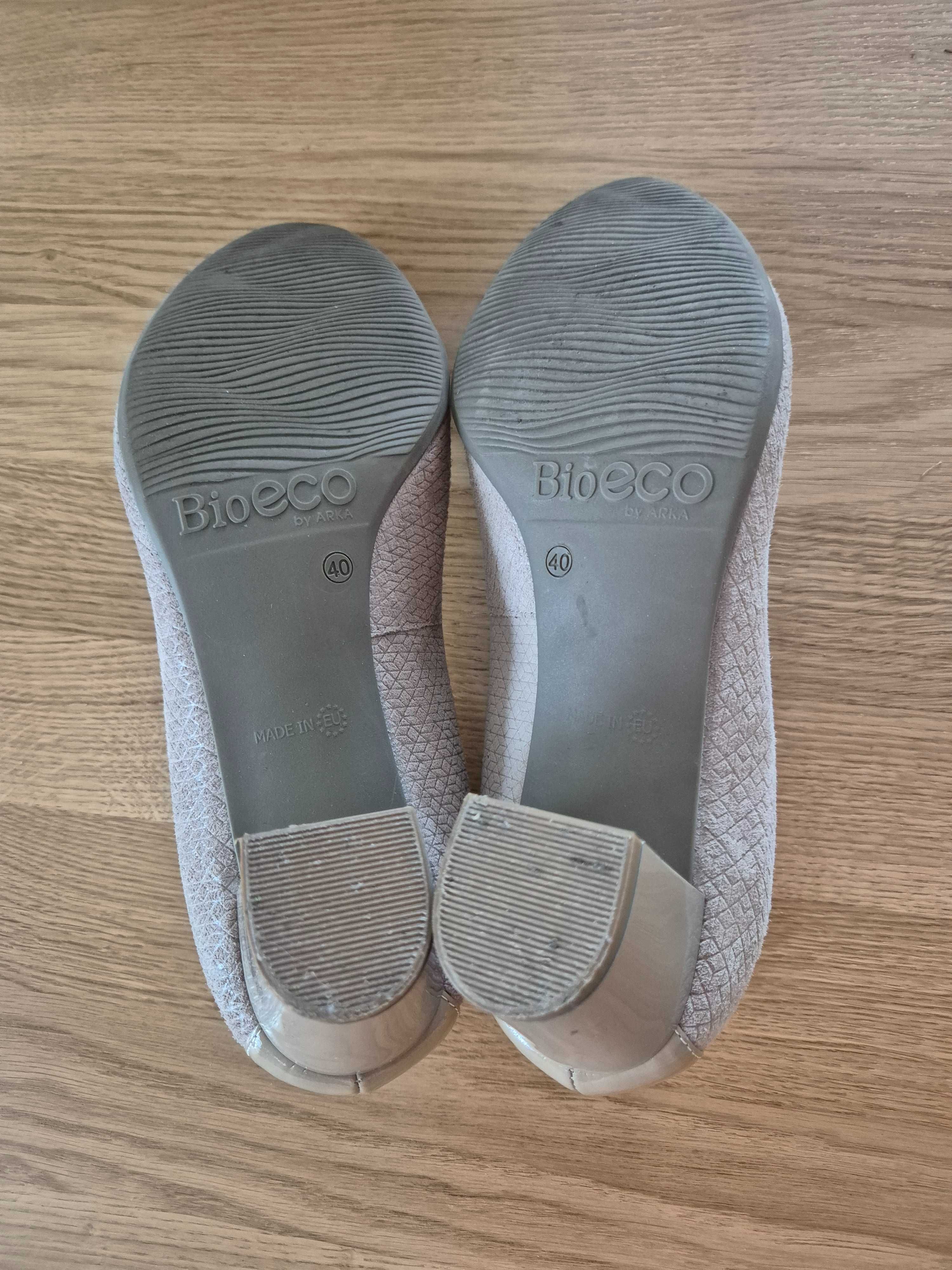 Beżowe czółenka r 40 Bioeco by Arka
