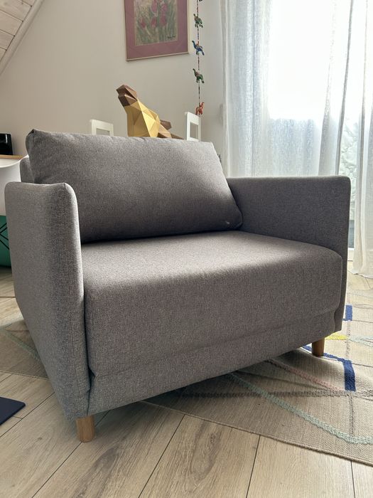 Fotel rozkladany Jysk Norodden jasnoszary