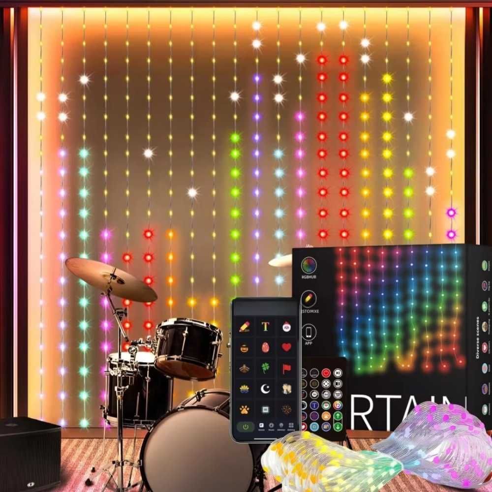 Smart штора RGB usb на адресних світлодіодах розумна