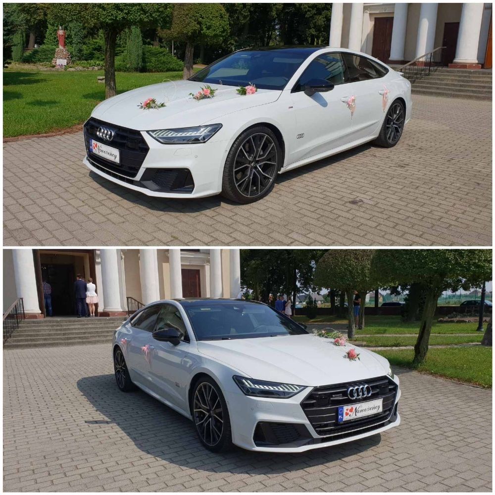 Auto do ślubu Nowy model audi A7 i Q8