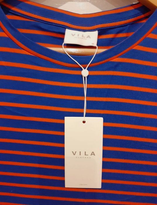 Sukienka Vila XS / S paski Nowa