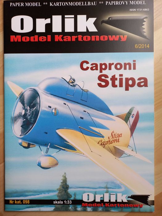 Model kartonowy Caproni Stipa