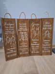Zestaw 4 pudełek na alkohol personalizowane