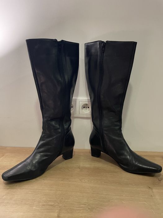 Buty damskie skórzane kozaki Buffalo London r. 40 w kolorze czarnym