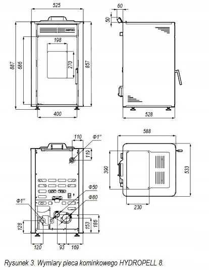 Piec na pellet 8 kw