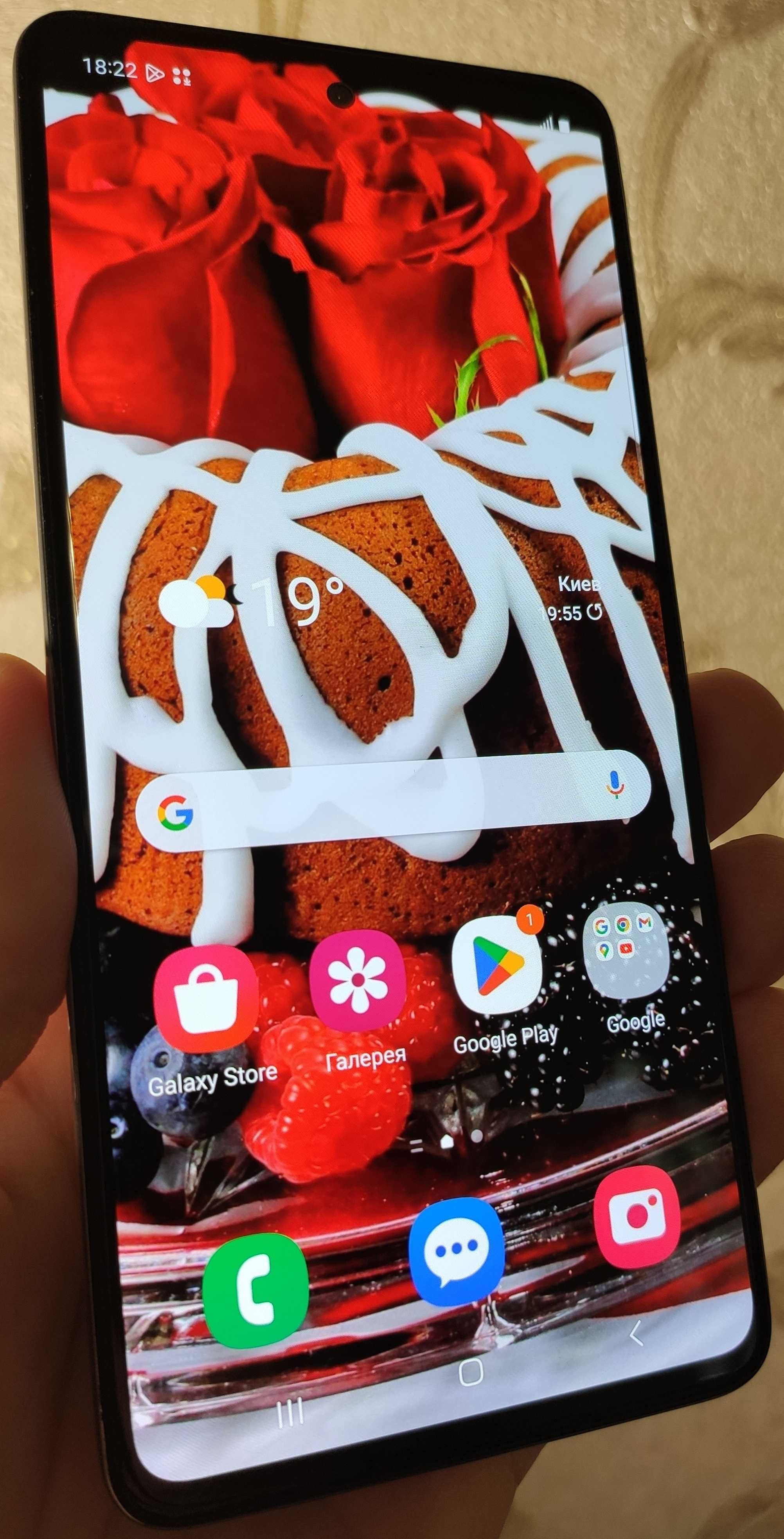 Samsung A51 6/128 NFC Silver (Android 13 ,Super AMOLED) отличное сост.
