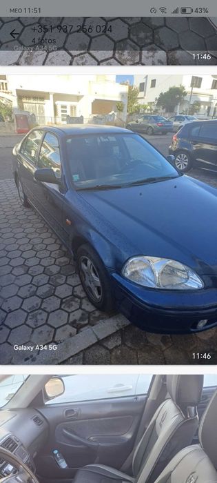 Vendo. Honda civic 1.5 LS (ekr) 1996. Em óptimo estado.