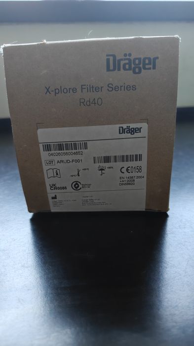 Filtropochłaniacz DRAGER  z gwintem RD40 - A1B2E2K1 Hg NO CO