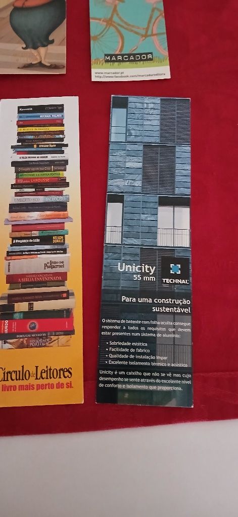 Marcadores de livros, novos
