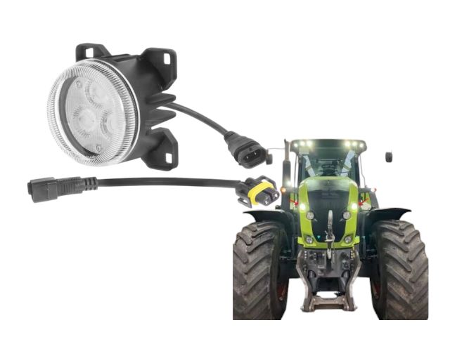Okrągła lampa robocza LED 42W 4200lm 10/30V z wtyczką Deutsch H11