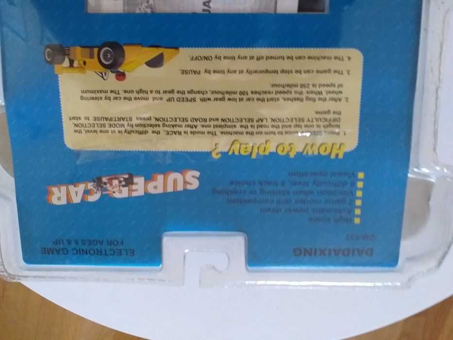 Jogo Eletrónico Vintage - Super Car - Daidaixing Game - NOVO -