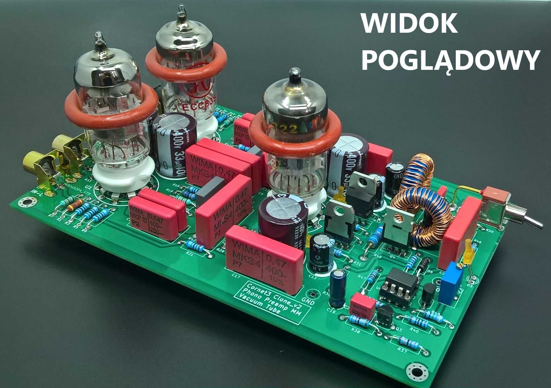 Płytka PCB przedwzmacniacz lampowy RIAA – Cornet3 klon