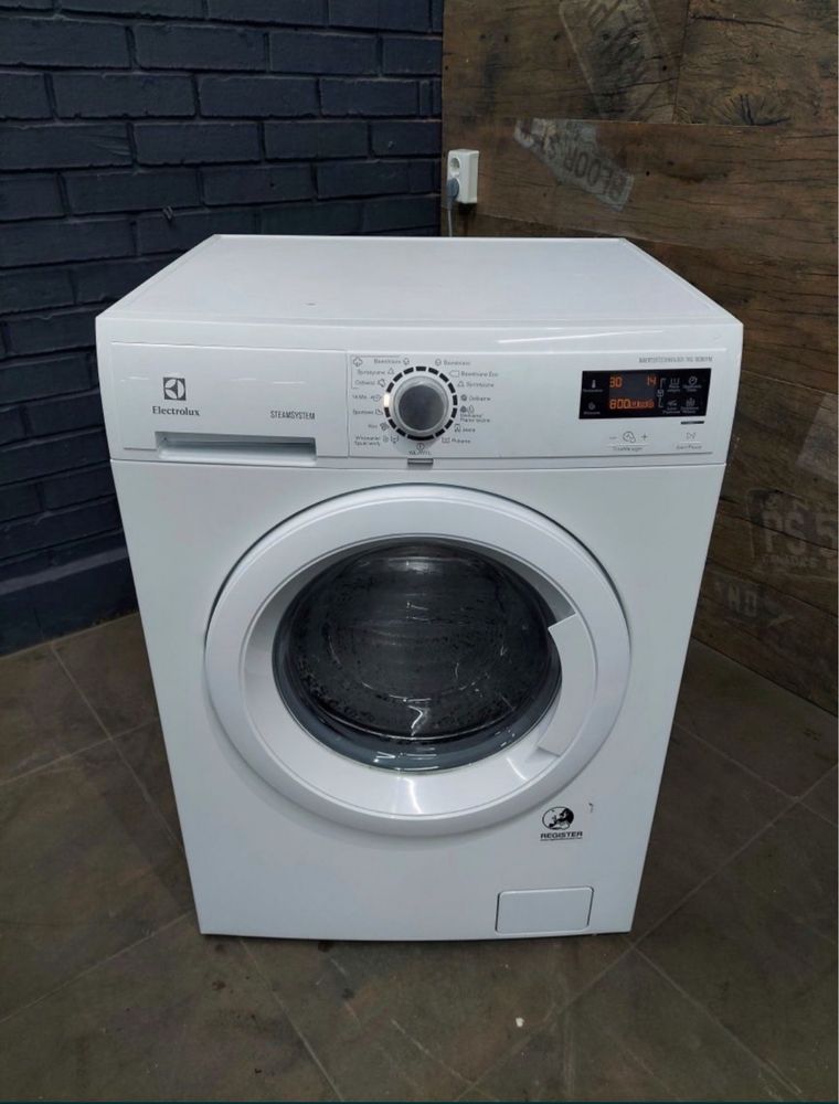 Стиральная узкая машина Samsung WF1602YQQ, гарантия