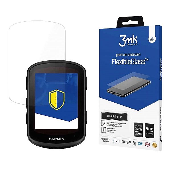 Szkło hybrydowe 3mk FlexibleGlass™ na Garmin Edge 540