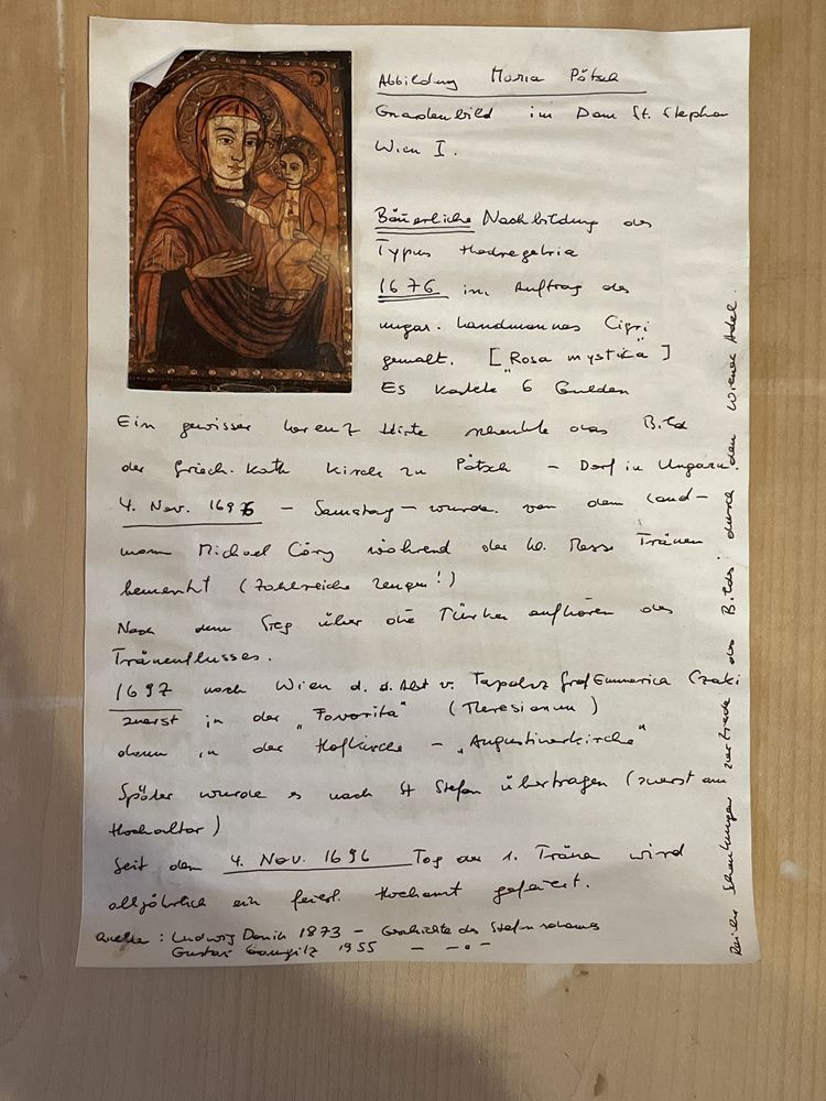 Ikona Matki Bożej z Dzieciątkiem – Hodegetria (EX VOTO 1984)