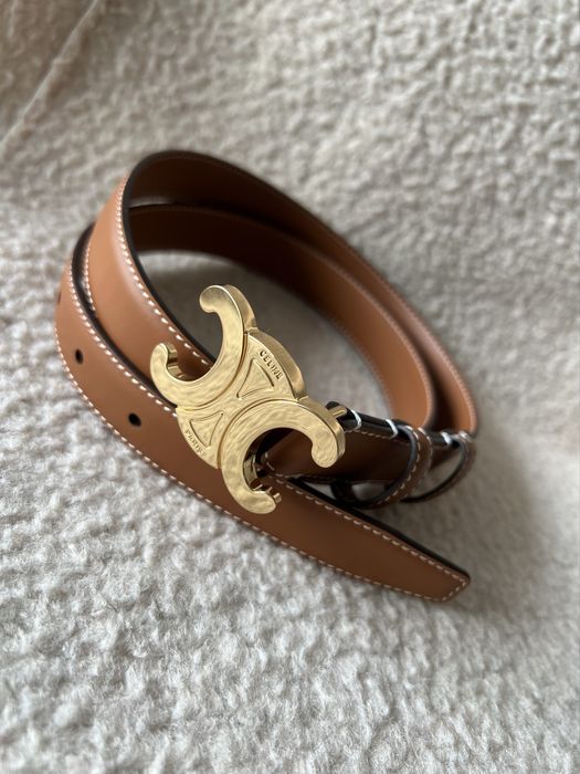 Brązowy pasek Celine. Rozmiar 80.
