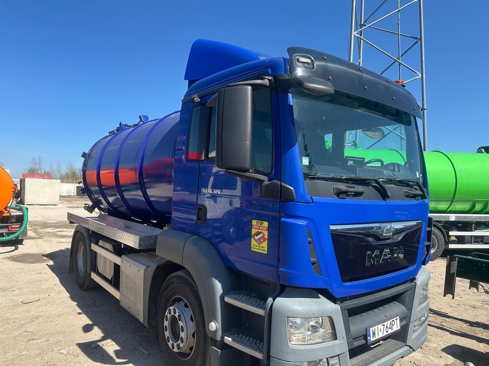 TGS 18.320 4x2  , samochód asenizacyjny , 12.5m 3 , 2015r ,