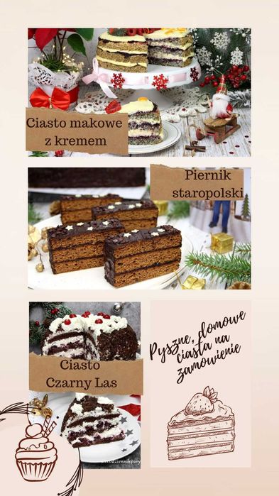 Pyszne ciasta domowe na zamówienie