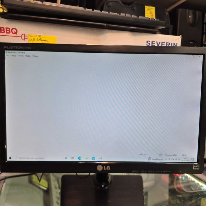 Monitor LG Flatron 19" D-SUB; Komis Jasło Igielna