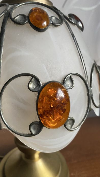 Lampy stojące nocne i wisząca komplet