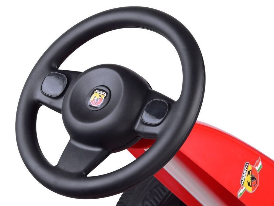 gokart abarth na pedały duże miekkie koła pa0167