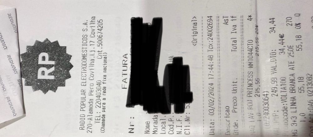 Venda de Maquina lavar roupa nova