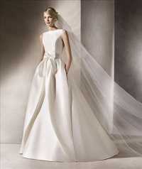 Нова весільна сукня ivory атлас р.M (44/46)