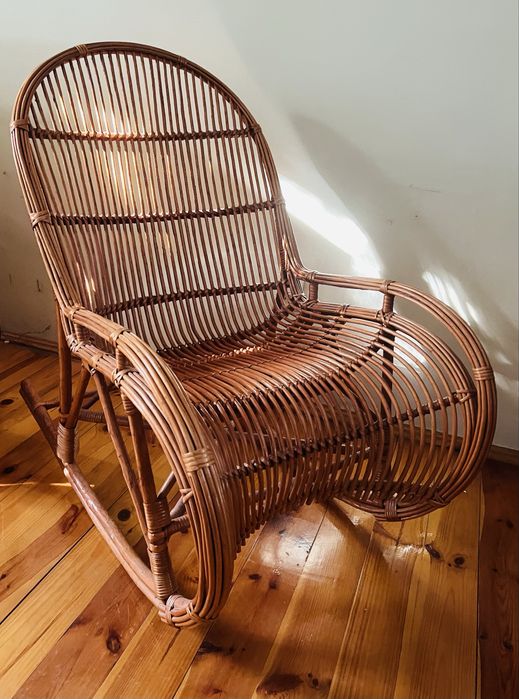 Fotel bujany - wiklinowy