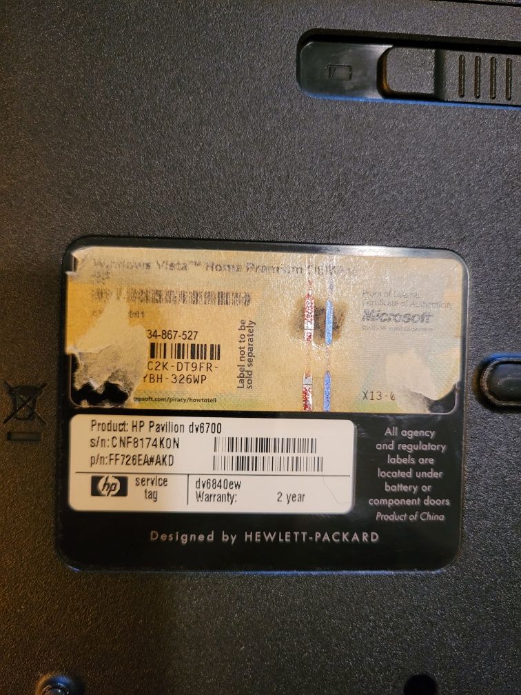 Laptop na części