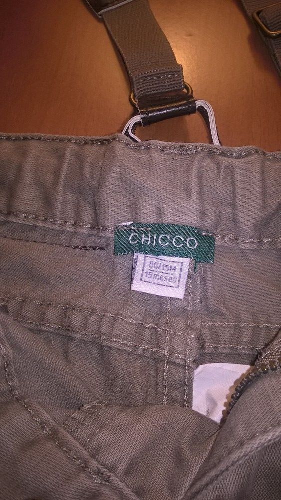 Calça Chicco cremes menino 80cm