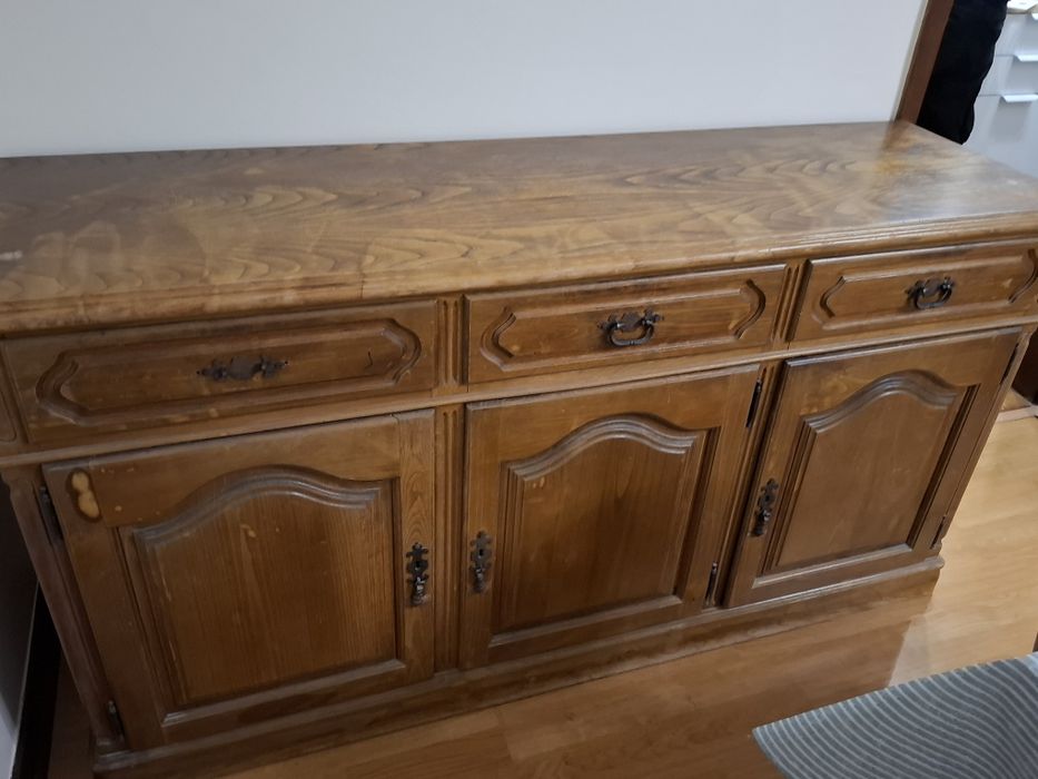 Moveis so ou separado  aparadores castanho maciço