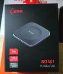 Nowy zaplombowany dysk zewnętrzny  SSK SD451 1tb