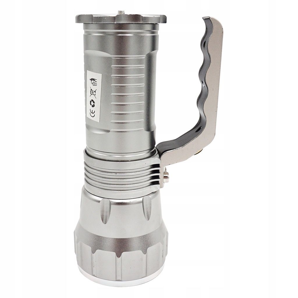latarka led szperacz survival metal 3 akumulatory