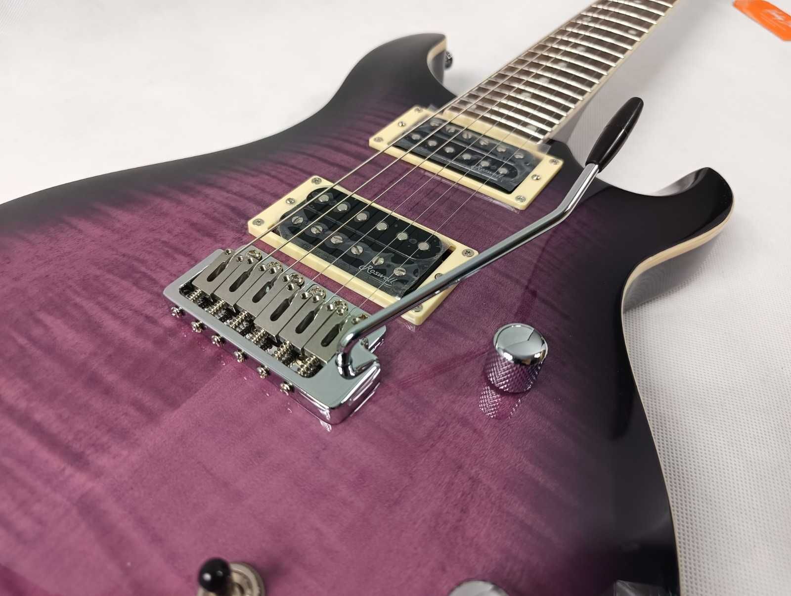 Gitara elektryczna Harley Benton CST-24T Purple Burst-typ PRS