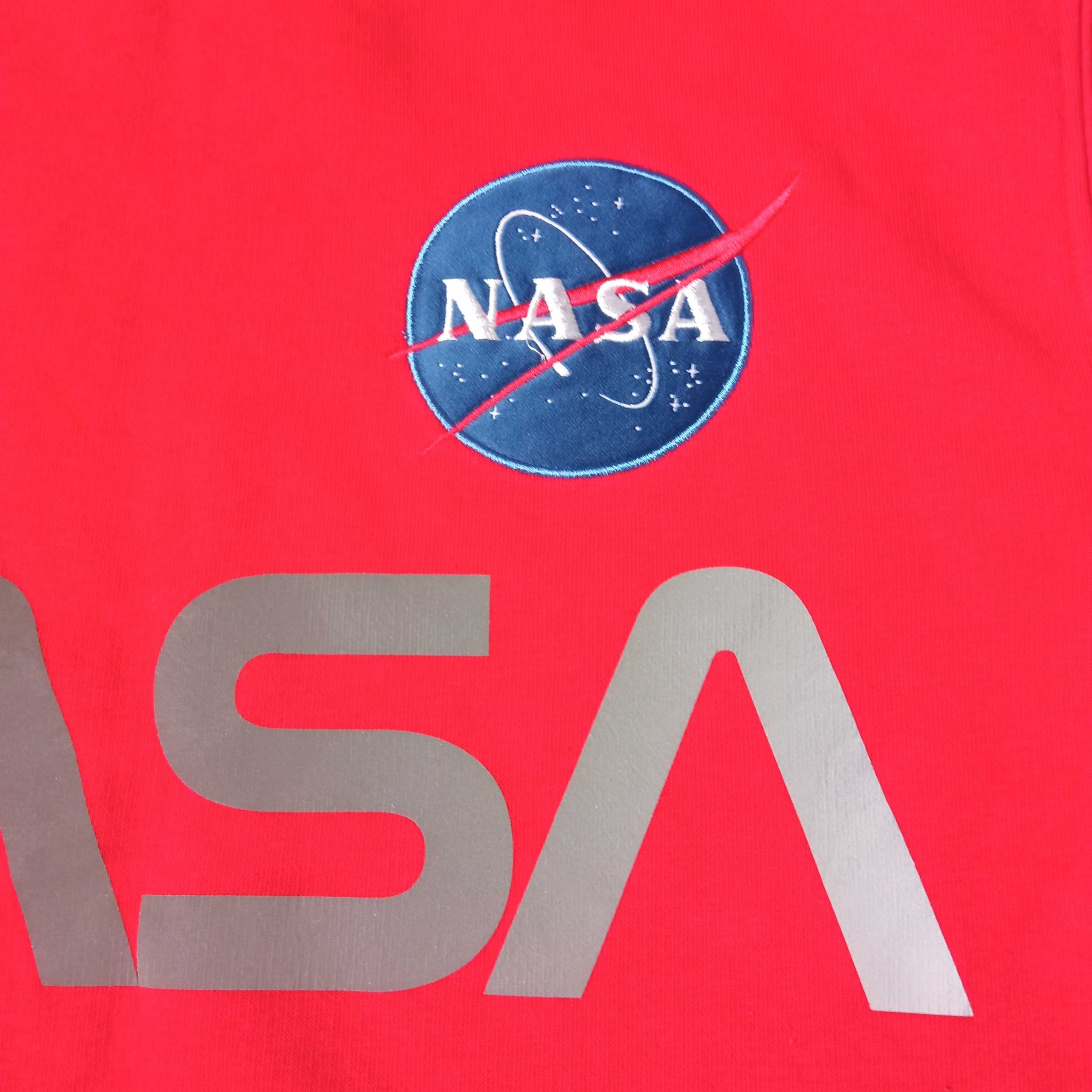 Alpha Industries Nasa Męska Czerwona Bluza Rozmiar S