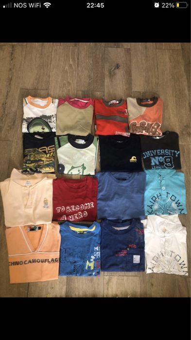 Lote de roupa menino