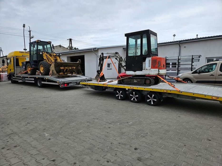 Laweta Pomoc Drogowa Transport Holowanie Ciągniki Maszyny rolnicze 15t