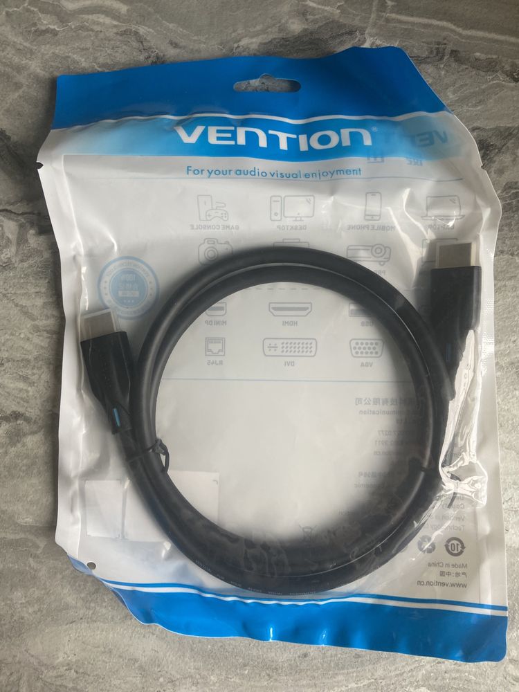 Кабель Vention HDMI/HDMI 4K 60 Гц 1м Black