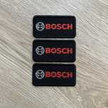 Trzy termo naszywki bosch ozdobne
