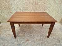 Stół drewniany solidny, stylizowany, rozkładany