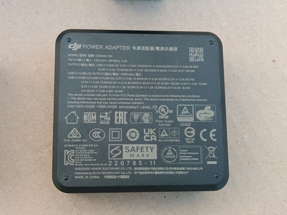 Зарядний пристрій Mavic 3T, Mavic 3E (з проводами) оригінал | зарядка