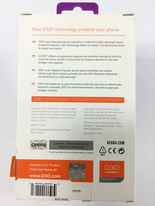 Оригинальный фирменный чехол Gear4 Piccadilly для iPhone X Xs